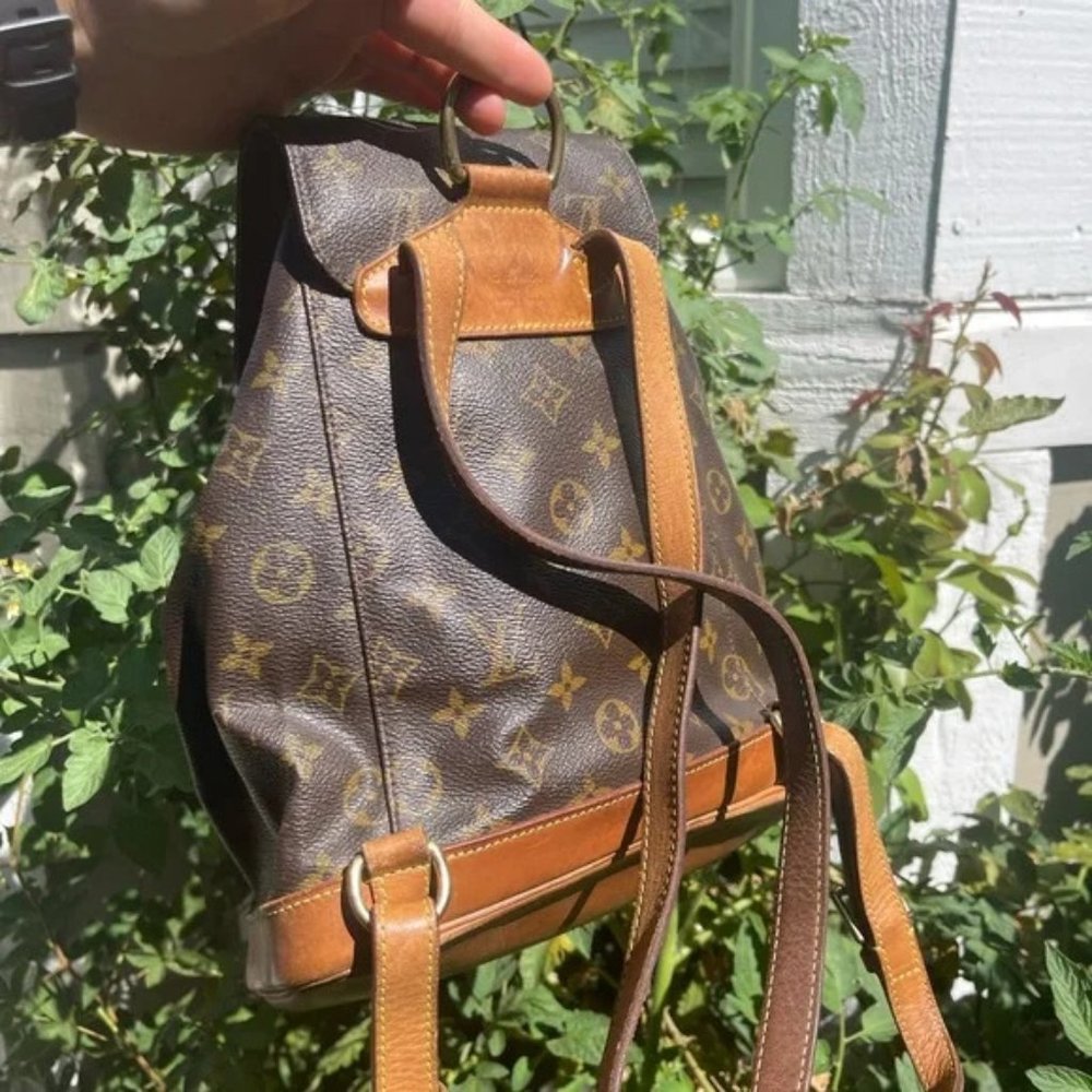 Louis Vuitton LV BackPack Bag Montsouris MM Browns Monogram - Picture 2 of 13